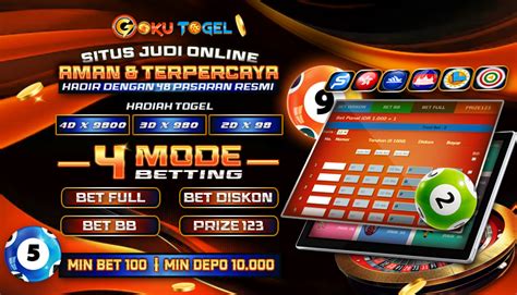 Gokutogel 168 YOKTOGEL adalah Agen Togel Online Indonesia Resmi yang menyediakan permainan togel online dan live casino online terpopuler